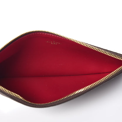 Louis Vuitton Monogram Felicie Chain Wallet Zippered Insert Fuchsia 5 of 6