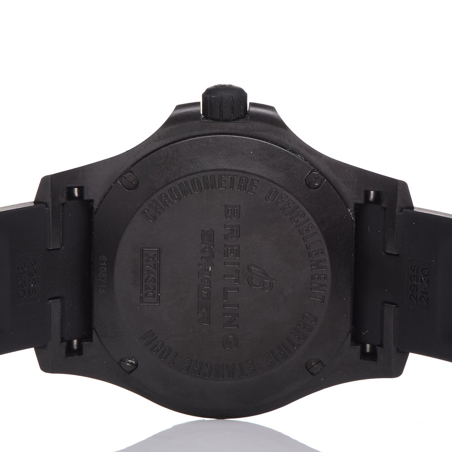 Breitlight Rubber 45mm Colt Skyracer Quartz Watch Black X74320