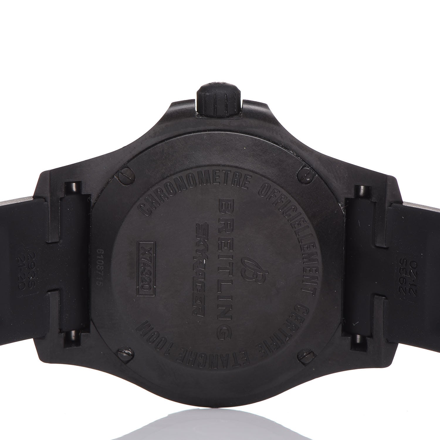 Breitling Breitlight Rubber 45mm Colt Skyracer Quartz Watch Black X74320 3 of 8