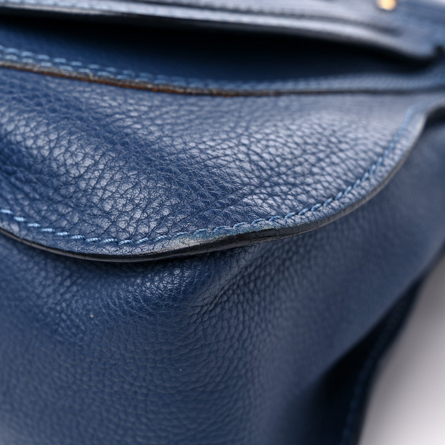 Chloe Calfskin Medium Marcie Satchel Royal Navy 9 of 21