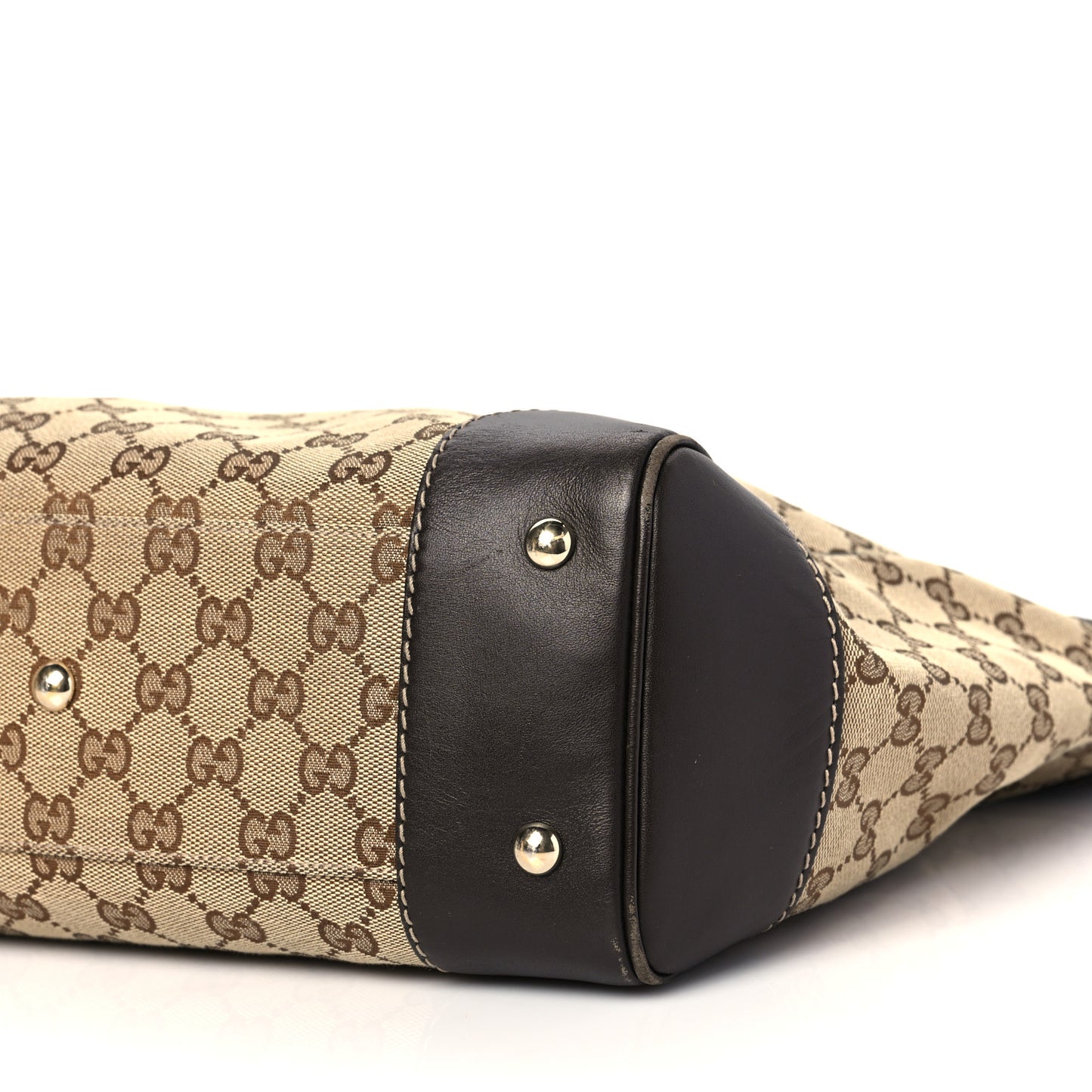 Monogram Web Medium Mayfair Tote Dark Brown