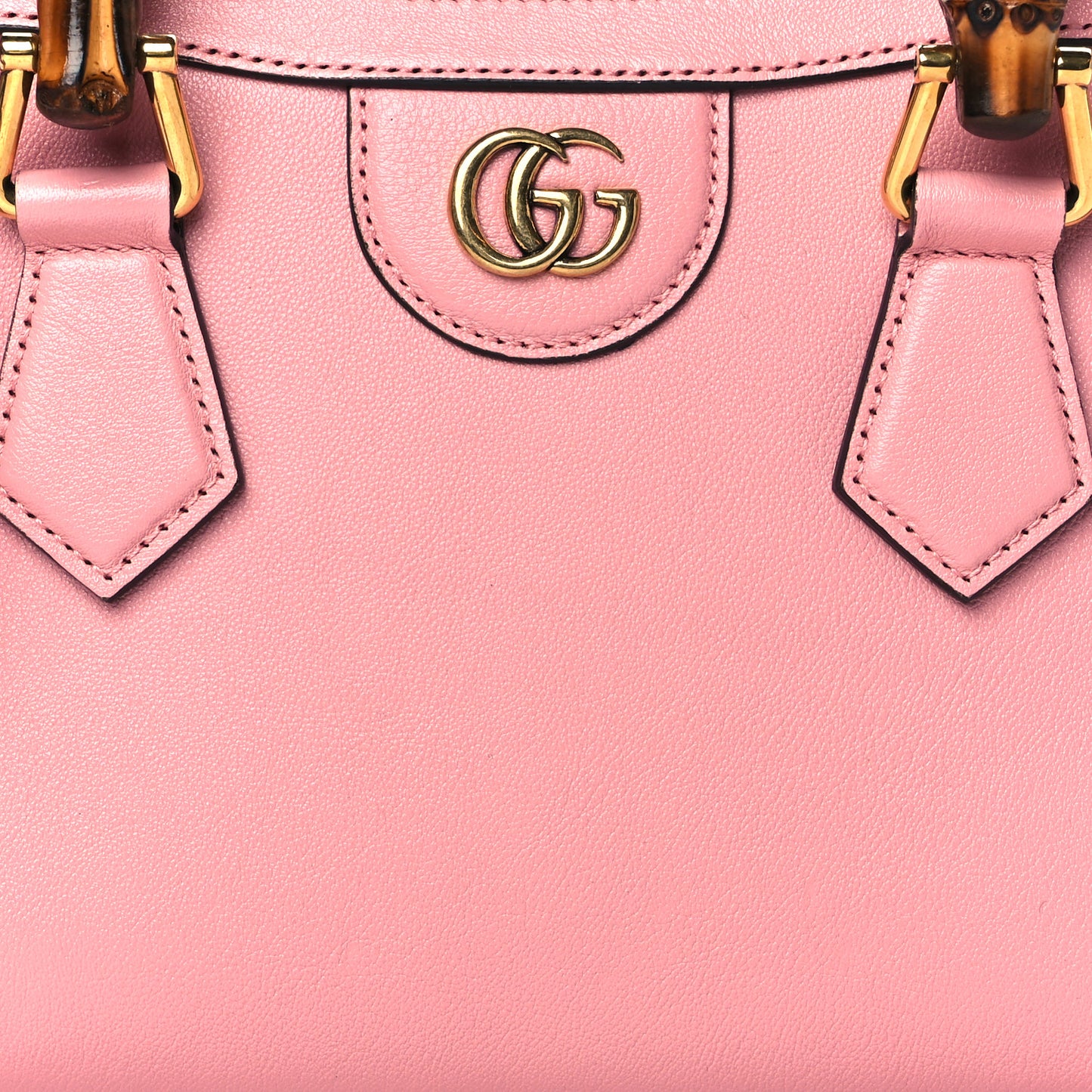 Wonka Grain Calfskin Mini Diana Tote Bag Wild Rose Fuxia Fluo