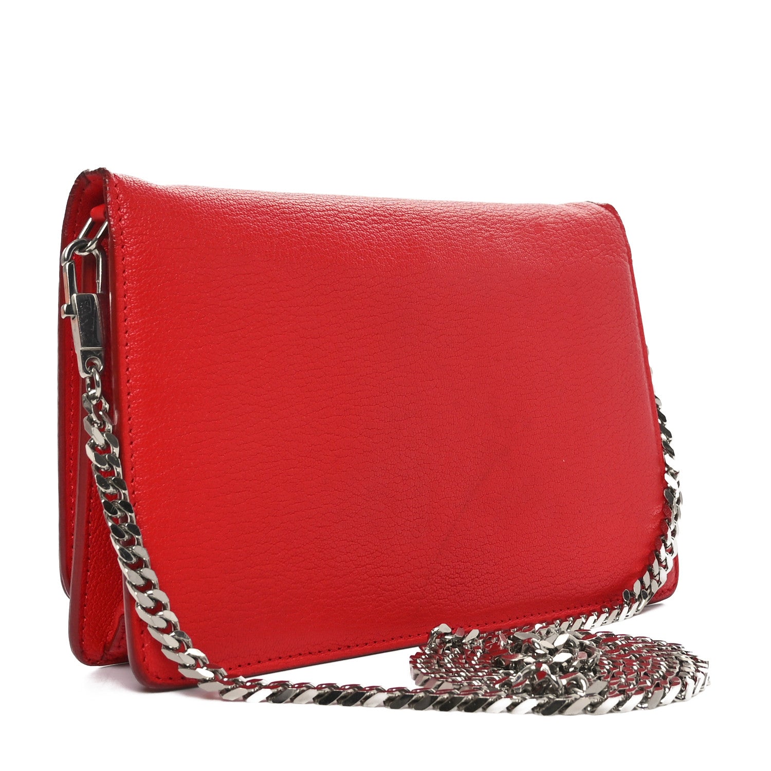 Givenchy Sugar Goatskin Pandora Chain Wallet Red 3 of 10