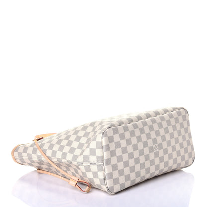 Louis Vuitton Damier Azur Neo Neverfull MM Rose Ballerine 4 of 9