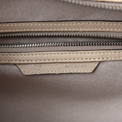 Celine Drummed Calfskin Mini Luggage Dune 6 of 11