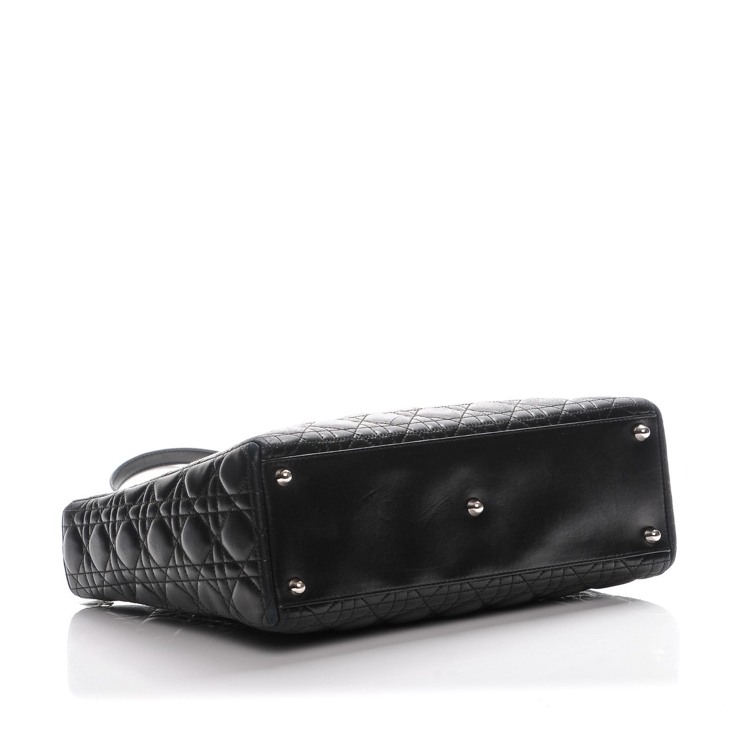 Christian Dior Lambskin Cannage Large Lady Dior Black 4 of 10