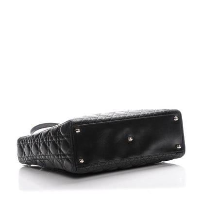 Christian Dior Lambskin Cannage Large Lady Dior Black 4 of 10