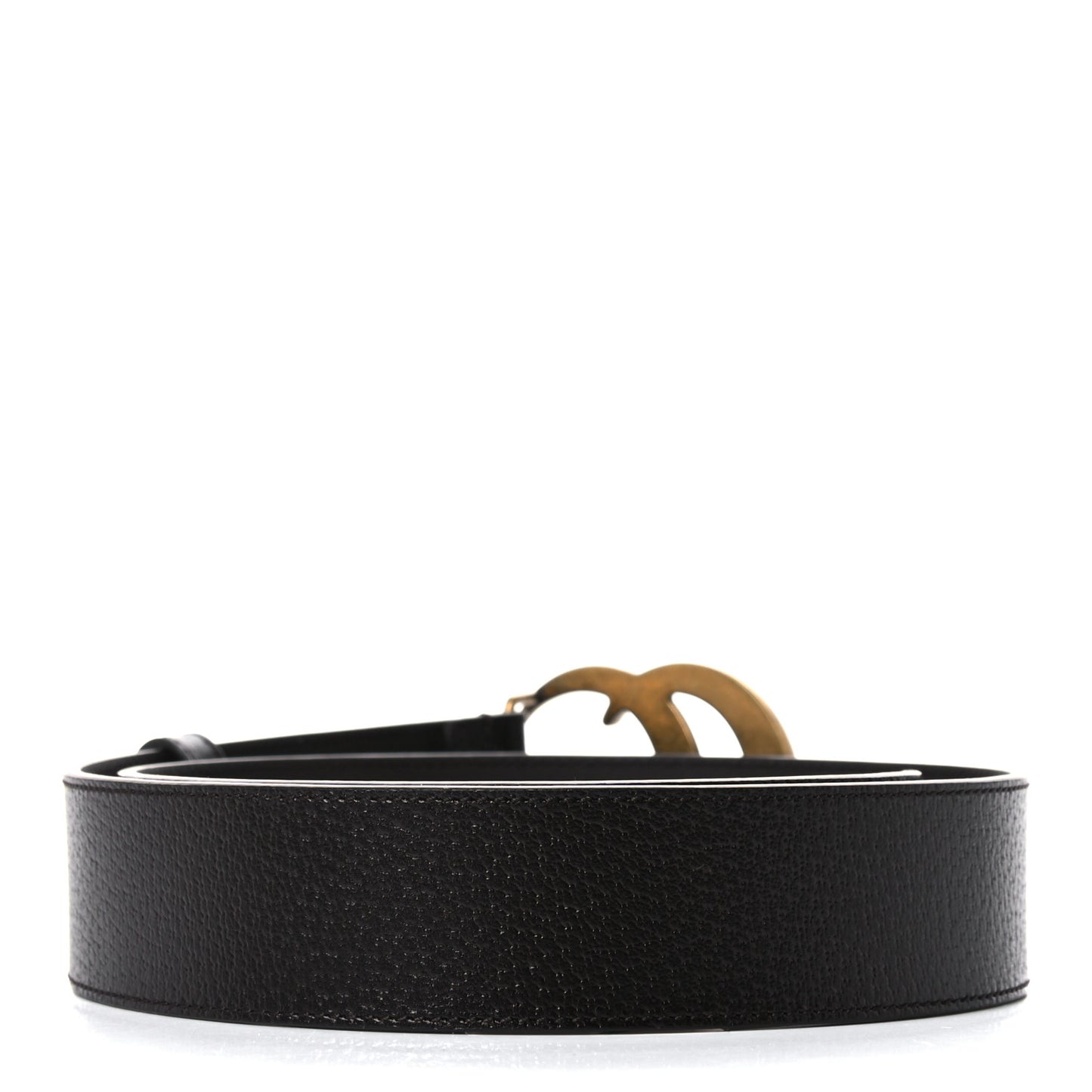 Textured Calfskin Double G 40mm Belt 80 32 Dark Cocoa
