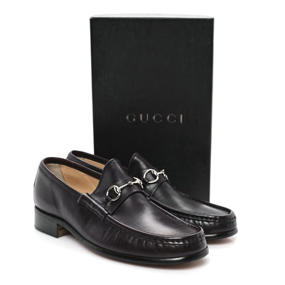 Gucci Calfskin Womens Horsebit Loafers 9.5 Marrone 10 of 10