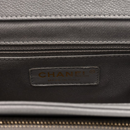 Chanel Caviar Quilted Small Business Affinity Flap Grey 6 of 10
