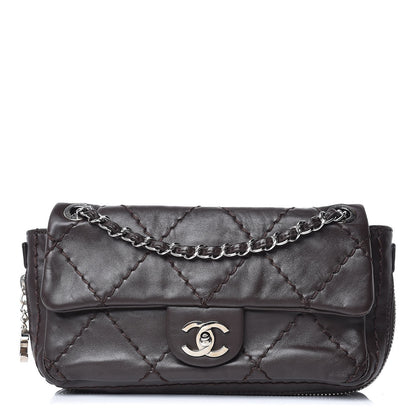 Chanel Calfskin Expandable Flap Brown 1 of 8