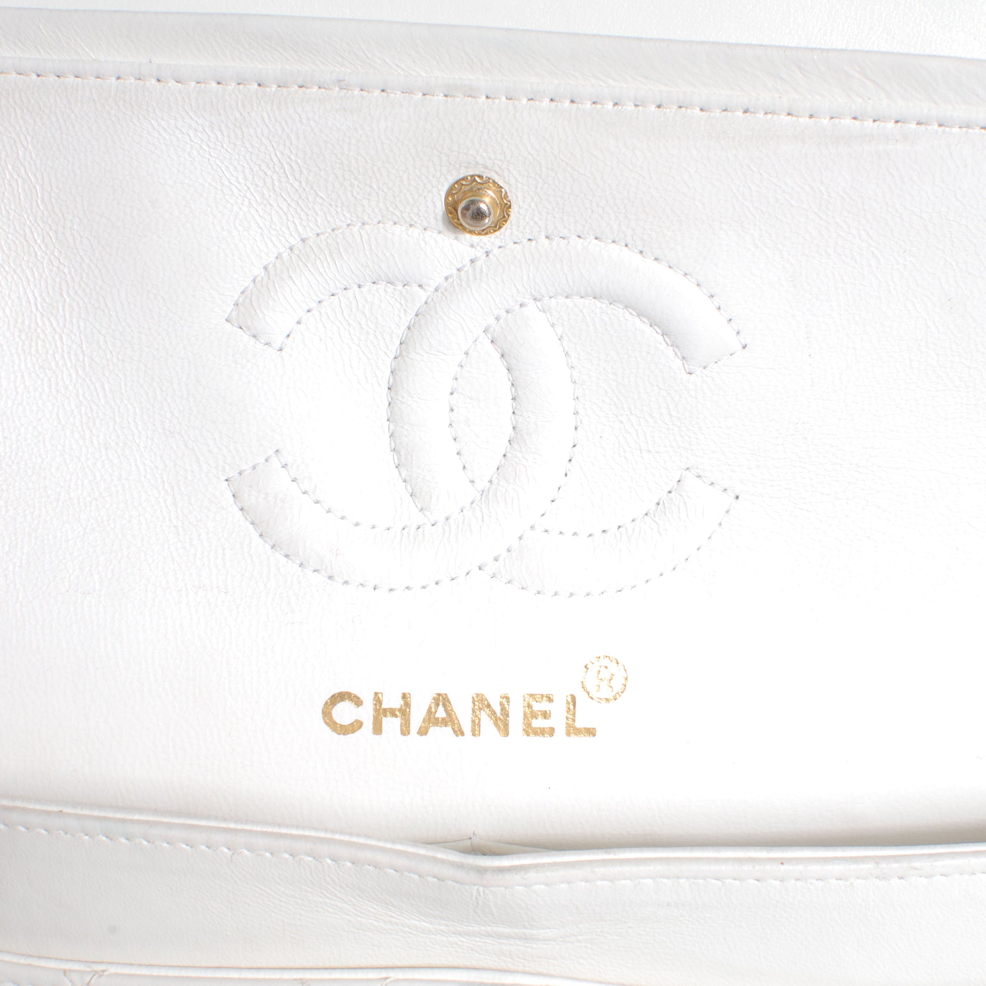 Chanel Lambskin Quilted Small Double Flap White 7 of 11