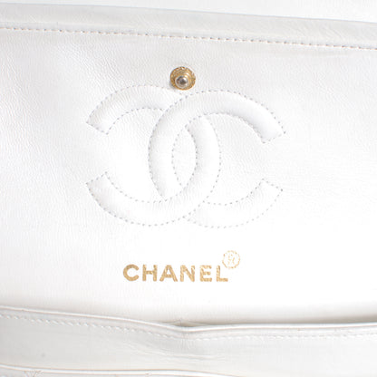 Chanel Lambskin Quilted Small Double Flap White 7 of 11