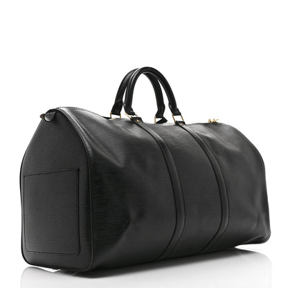 Louis Vuitton Epi Keepall 50 Black 2 of 9