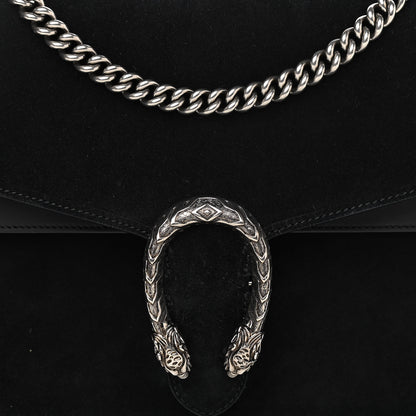 Gucci Suede Medium Dionysus Shoulder Bag Black 7 of 11