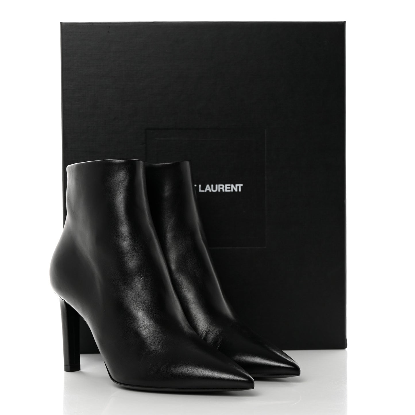 Santiago Russo Kate 85 Zip Bootie 38.5 Black