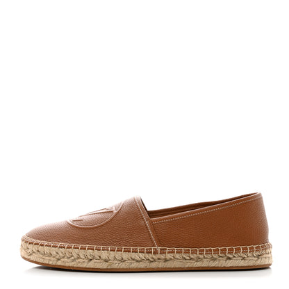Louis Vuitton Monogram Leather Starboard Espadrille Flats 39 Brown 1 of 9