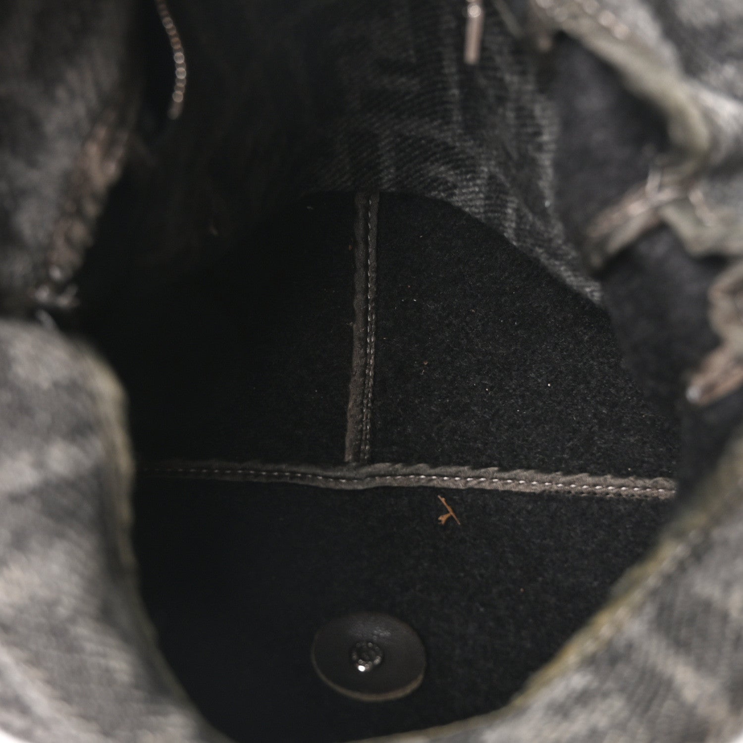 Fendi Wool Zucca Mama Baguette Grey 8 of 17