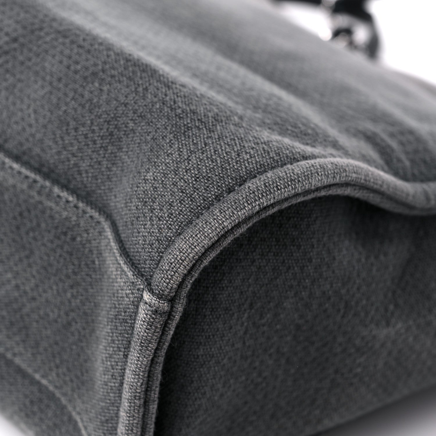 Chanel Canvas Mini Deauville Tote Dark Grey 12 of 15