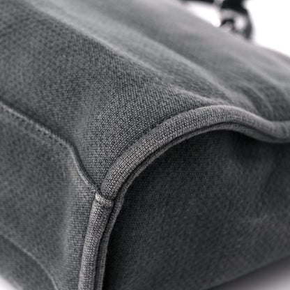 Chanel Canvas Mini Deauville Tote Dark Grey 12 of 15