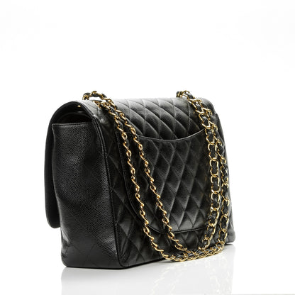 Chanel Caviar Quilted Maxi Double Flap Black 3 of 7