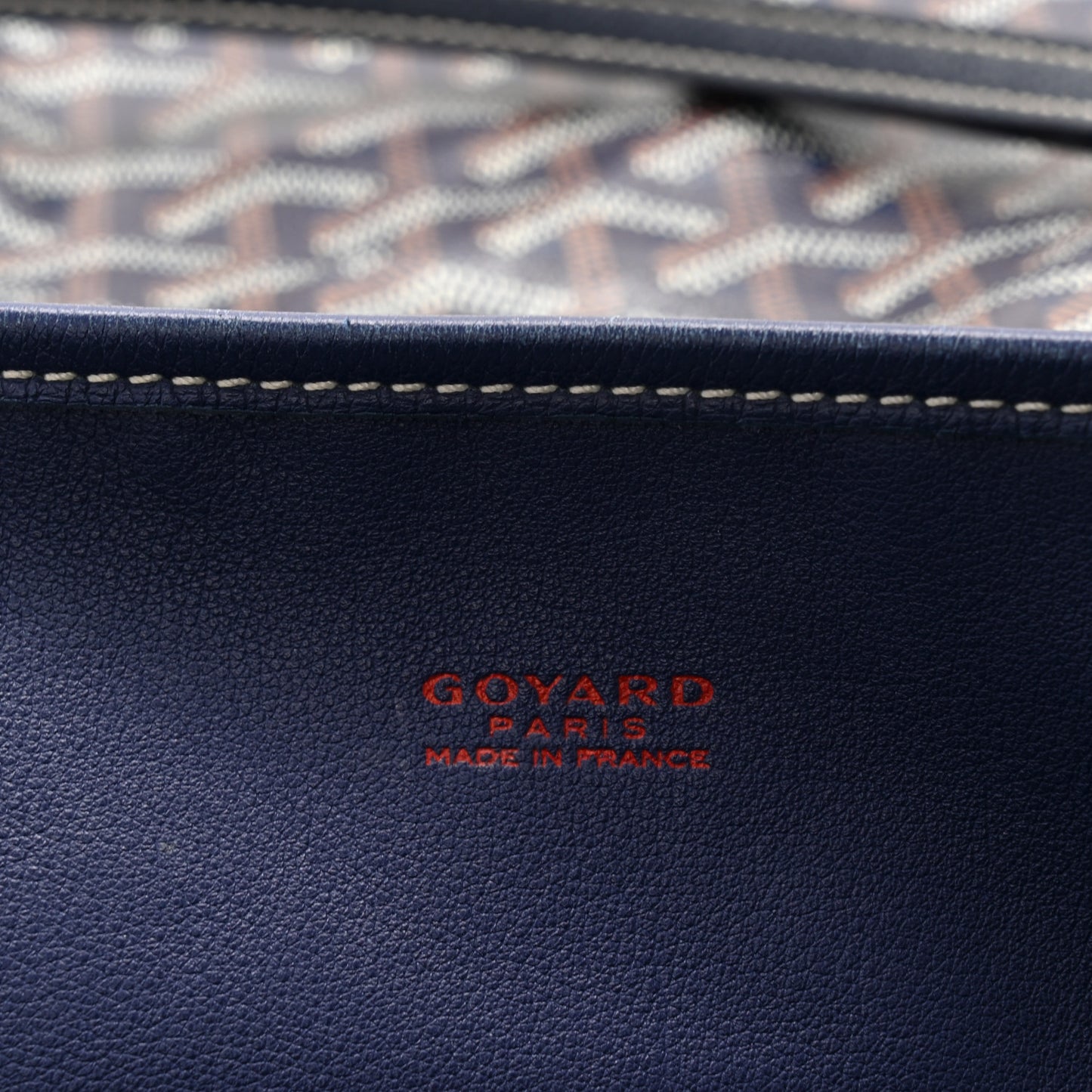Goyardine Reversible Anjou GM Navy