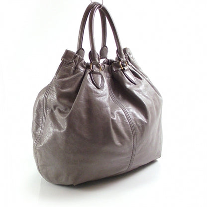 Miu Miu Nappa Frame Gathered Tote Lux Astro Grey 3 of 11