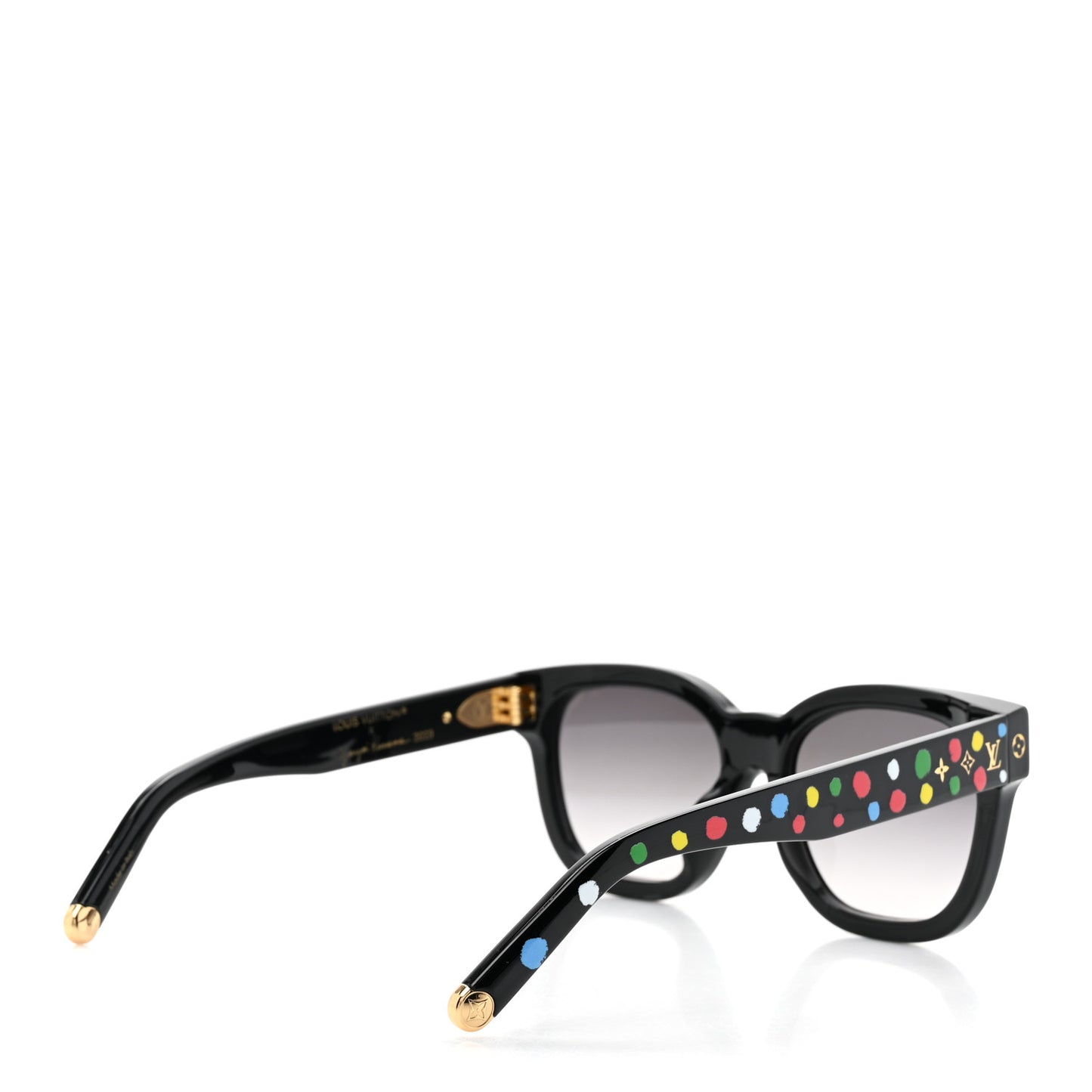 LV X YK Acetate Painted Dots Sunglasses Z1903E Black Multicolor