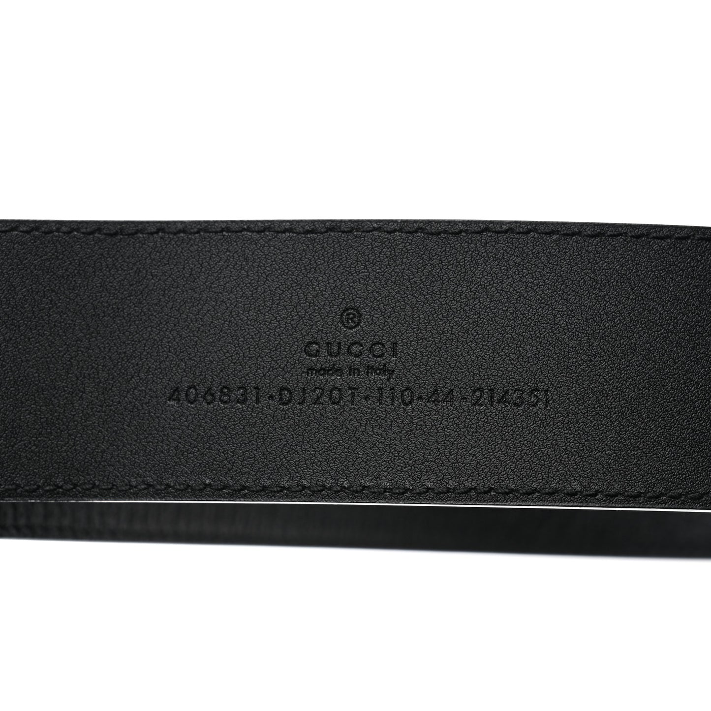 Textured Calfskin Double G 40mm Belt 110 44 Black