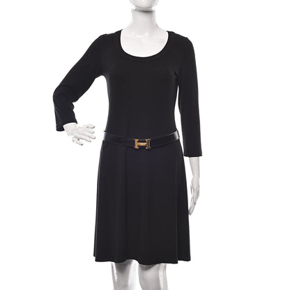 Hermes Box Togo 32mm H Belt 85 Black Rouge Grenat 2 of 6