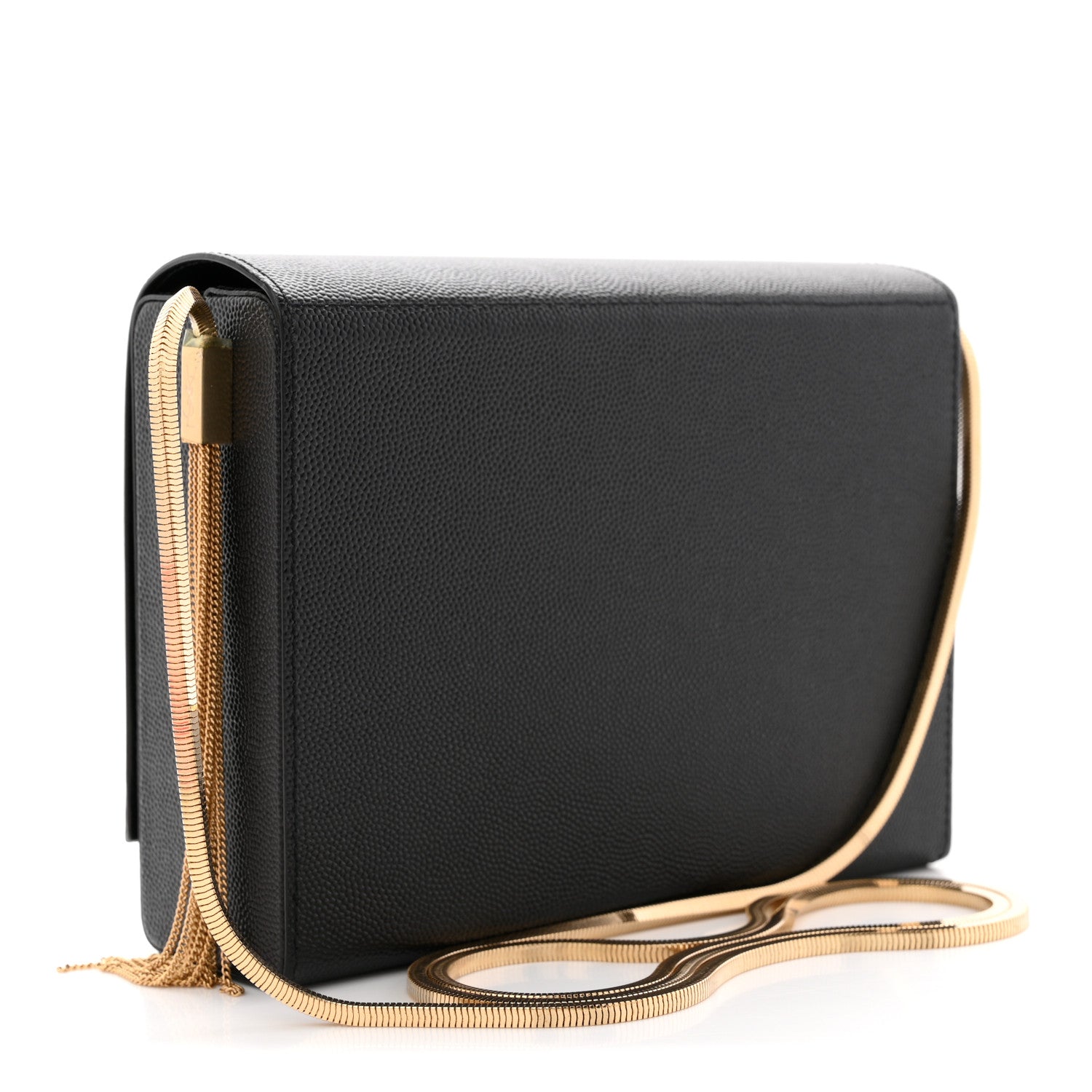 Saint Laurent Grain De Poudre Monogram Small Kate Slide Chain Crossbody Box Bag Black 3 of 10