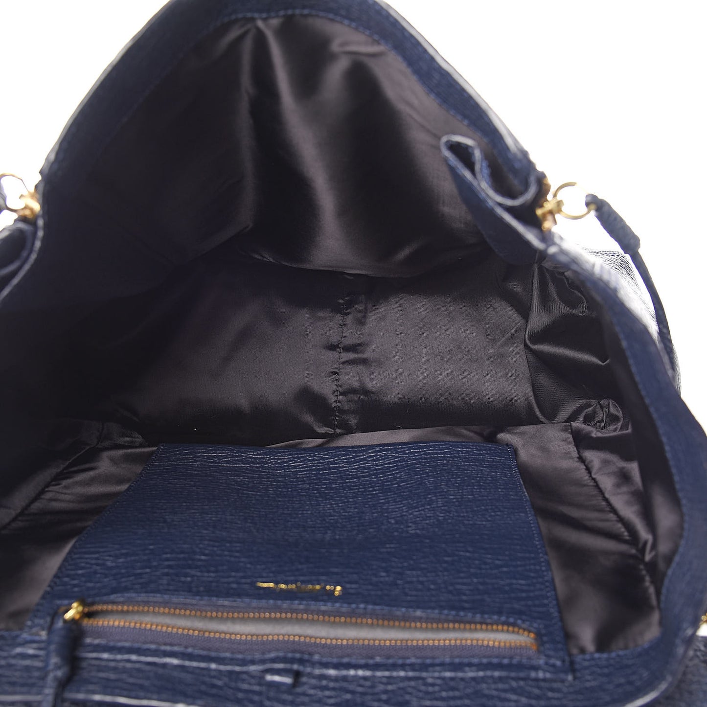 3.1 Textured Calfskin Large Pashli Satchel Ink