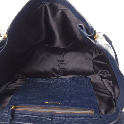 3.1 Phillip Lim 3.1 Textured Calfskin Large Pashli Satchel Ink 5 of 10