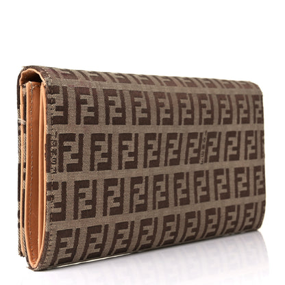 Fendi Zucchino Continental Wallet Brown 3 of 12