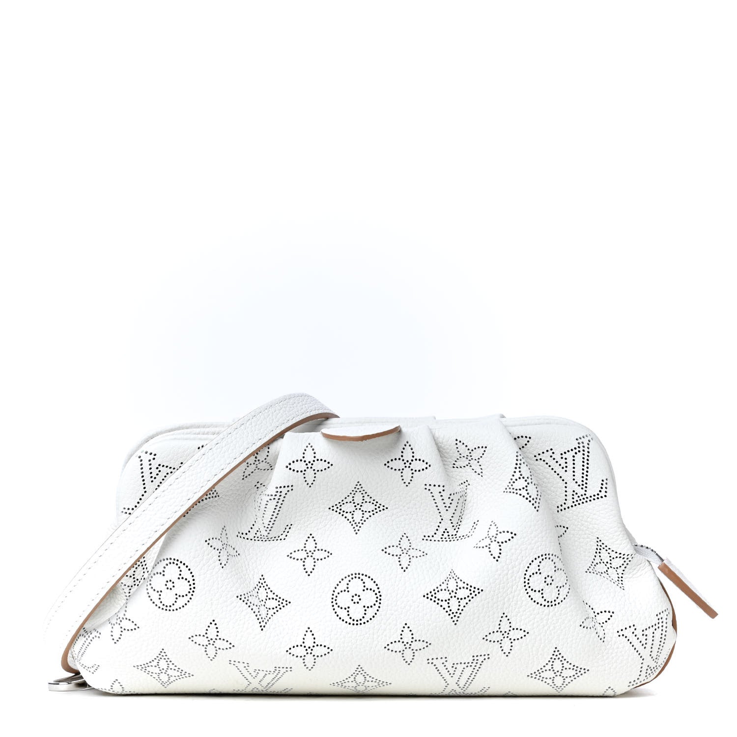 Louis Vuitton Mahina Scala Mini Pouch Snow White Arizona Beige 1 of 8