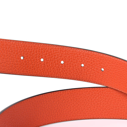 Gucci Calfskin 1973 Reversible Belt 80 32 Black Orange 4 of 6