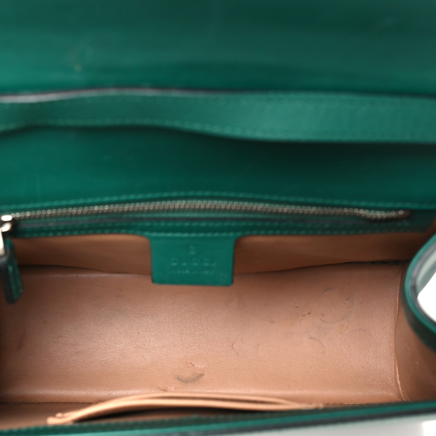 Gucci Calfskin Snakeskin Small Lilith Top Handle Bag Green 5 of 13