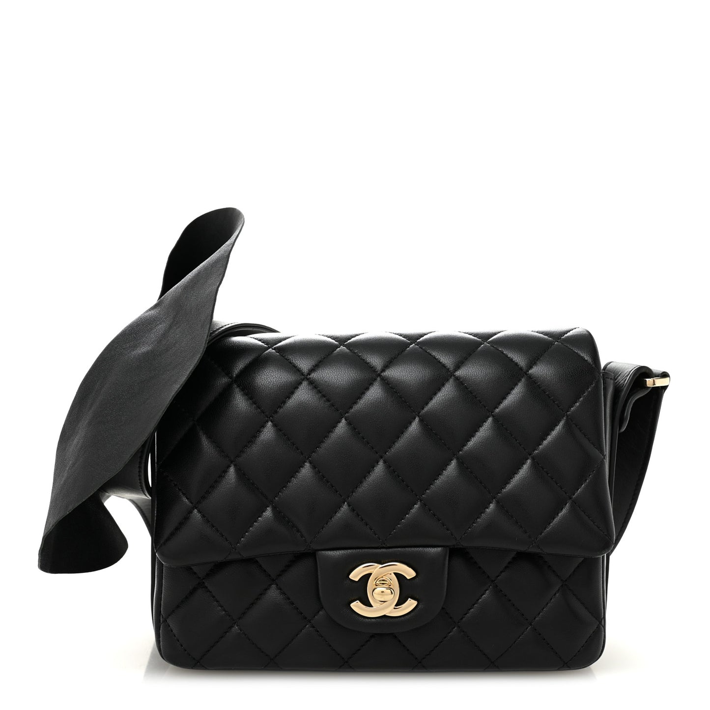 Calfskin Quilted Bolero De Chanel Flap Bag Black