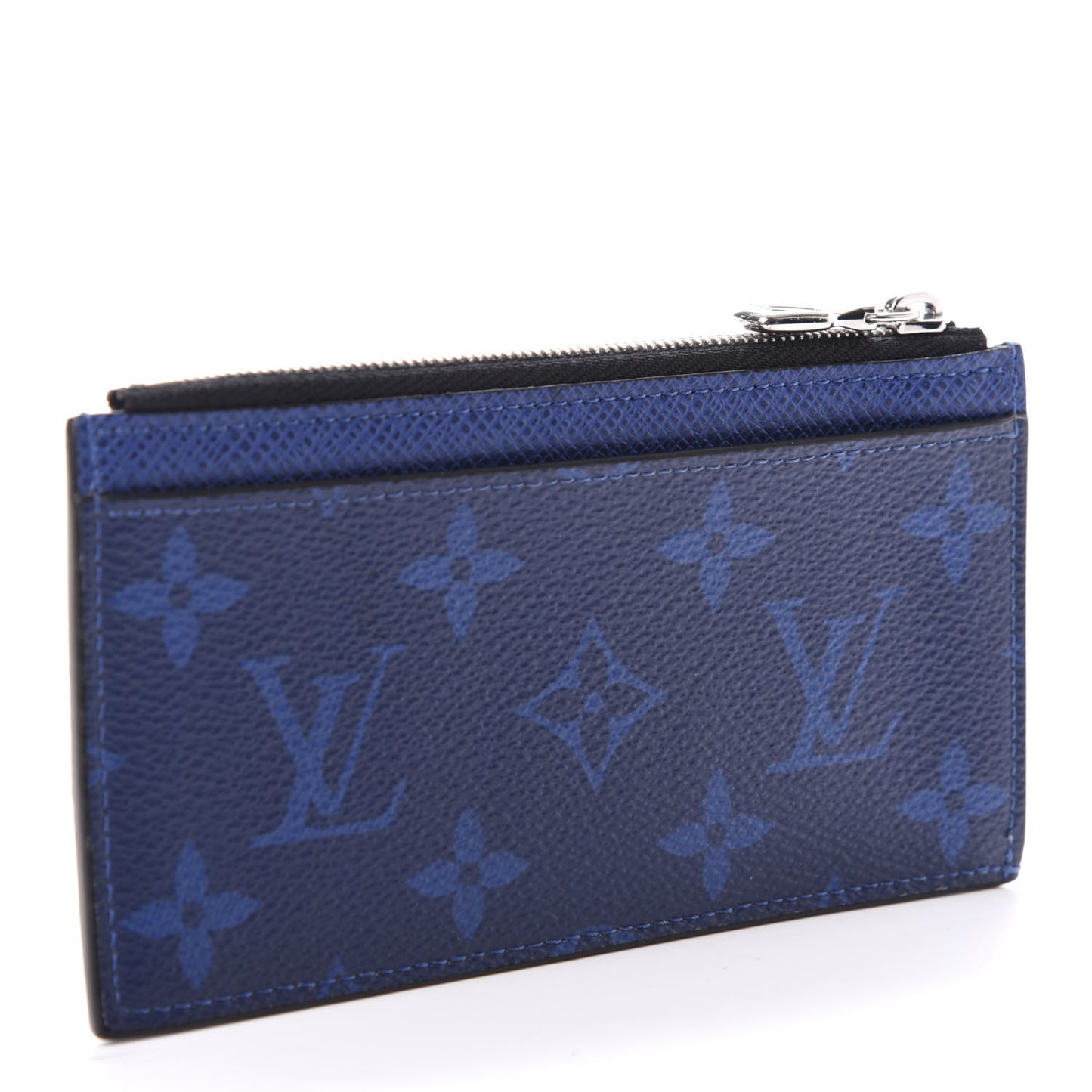 Monogram Taiga Coin Card Holder Cobalt