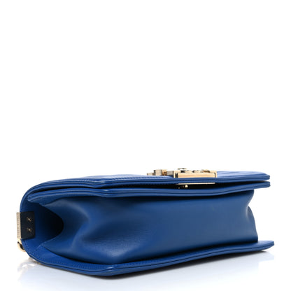 Chanel Lambskin Quilted Small Boy Flap Blue 4 of 12