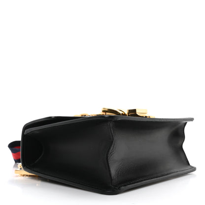 Gucci Calfskin Mini Sylvie Chain Shoulder Bag Black 4 of 10