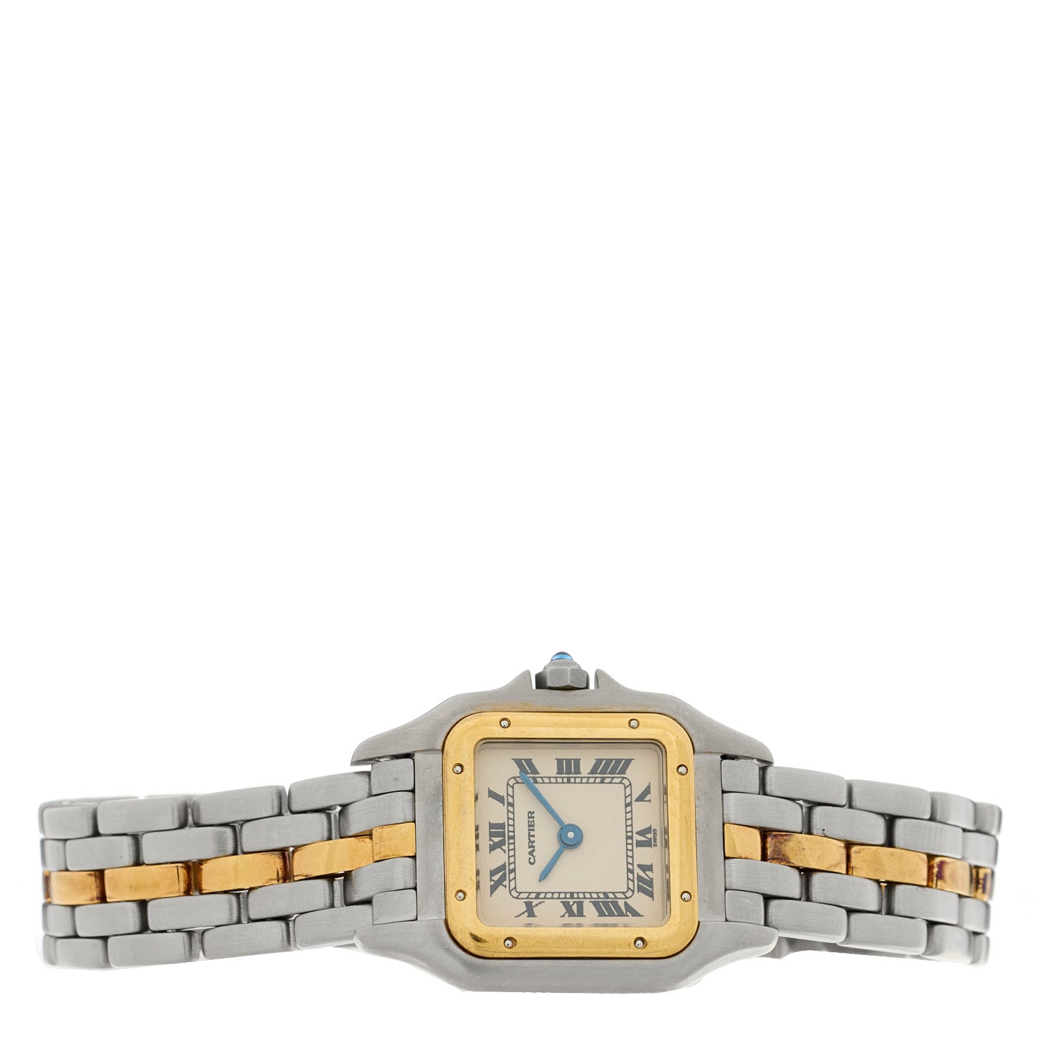 Cartier Stainless Steel 18K Yellow Gold 22mm Panthere Quartz Watch 2 of 4