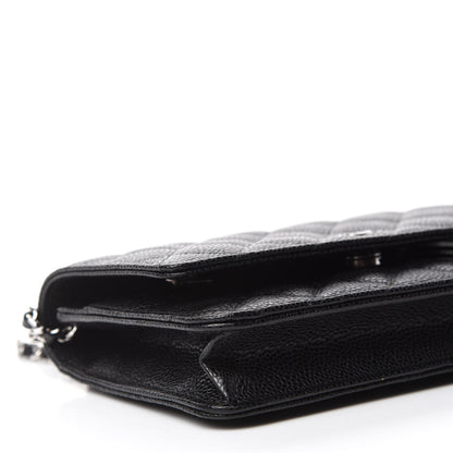 Chanel Caviar Quilted Wallet On Chain WOC Black 5 of 11