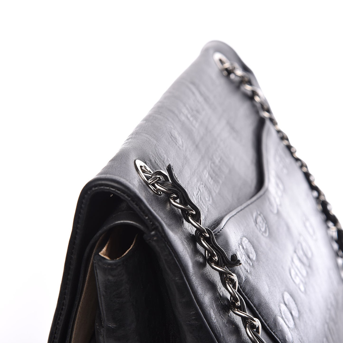 Calfskin Unlimited Jumbo Double Flap Black
