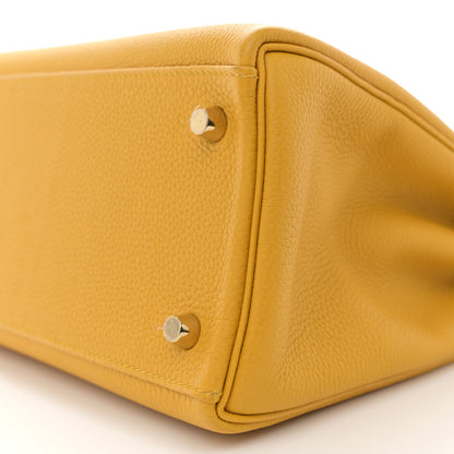 Hermes Togo Kelly Retourne 32 Jaune Ambre 10 of 11