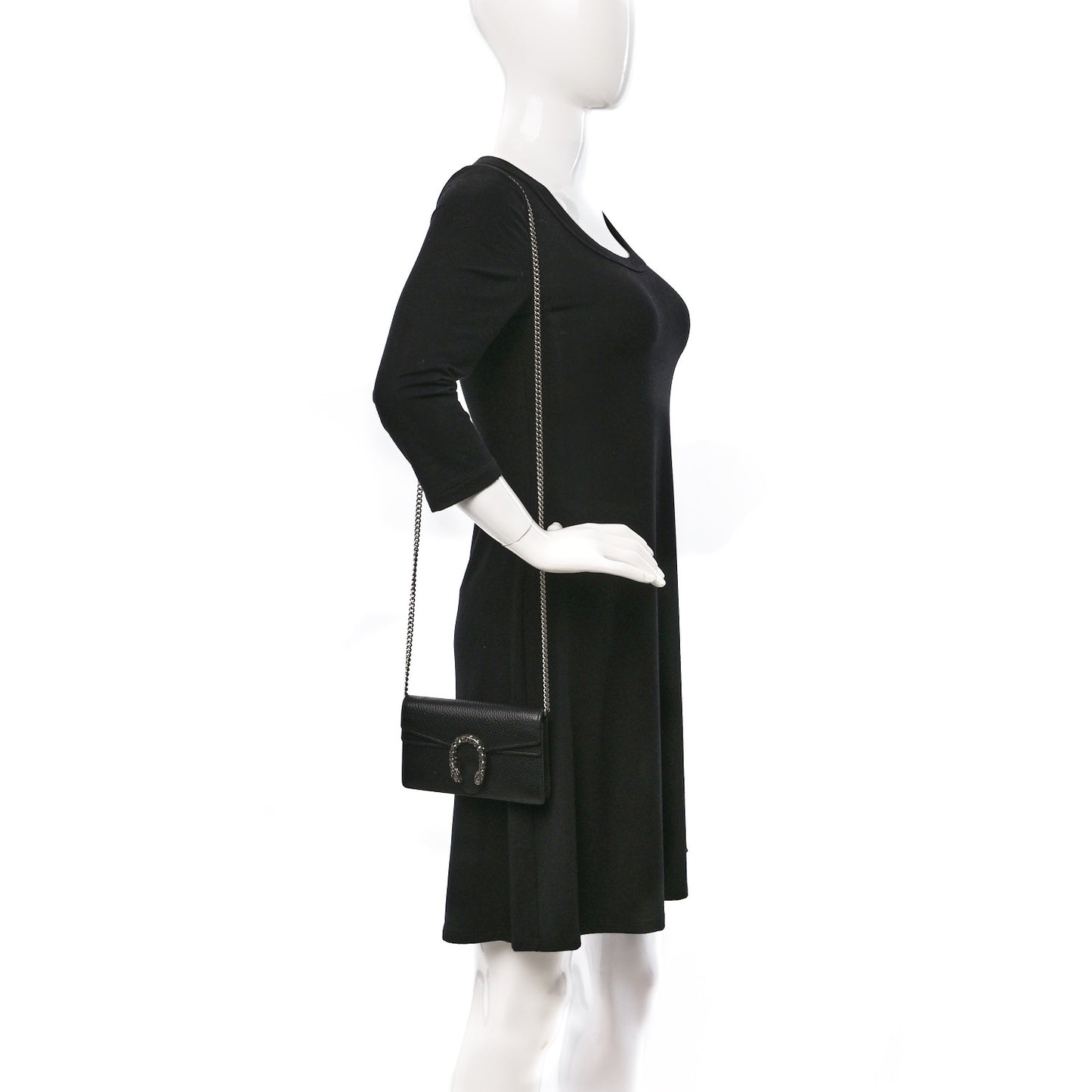 Calfskin Super Mini Dionysus Shoulder Bag Black