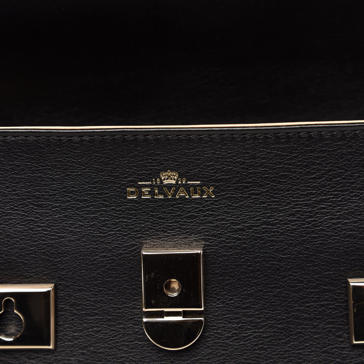 Calfskin MM Tempete Satchel Black