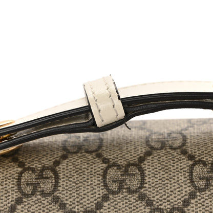 Gucci GG Supreme Monogram Horsebit 1955 Shoulder Bag Beige Mystic White 11 of 13