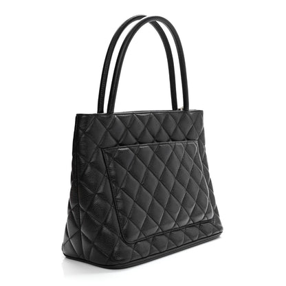 Chanel Caviar Quilted Medallion Tote Black 3 of 10