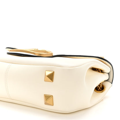 Valentino Garavani Nappa Stud Sign Shoulder Bag Ivory 9 of 9
